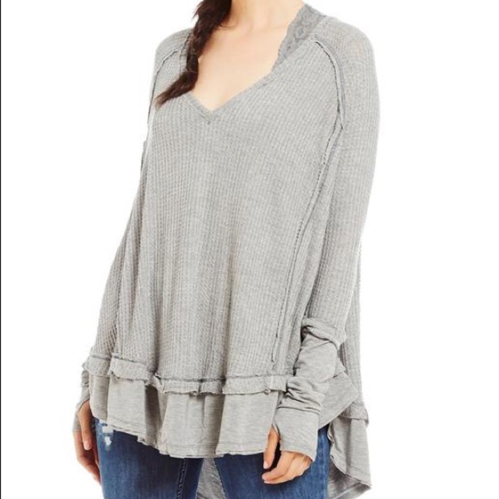 Free People (We the Free) V Neck Swing Thermal